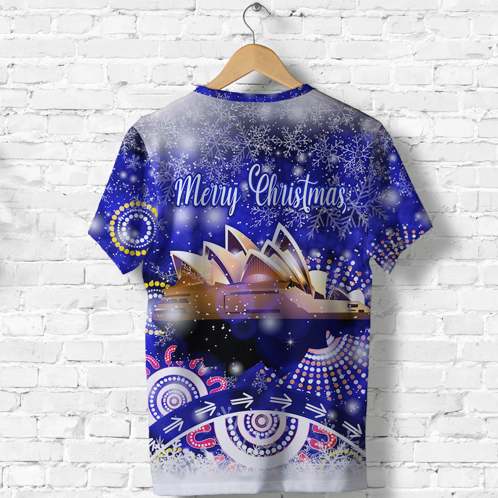 Australian Sydney Opera House Christmas T shirt Original Style - Blue - Vibe Hoodie Shop
