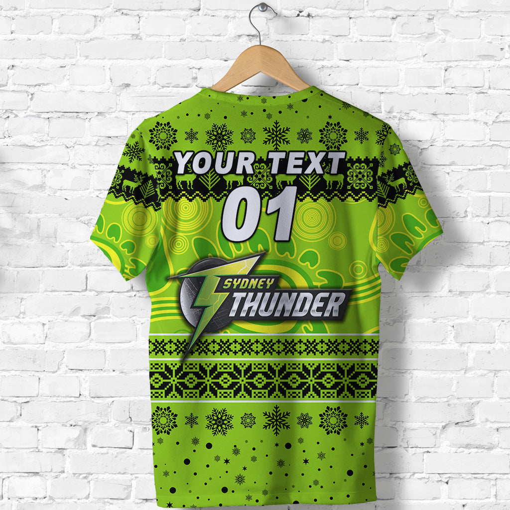 (Custom Personalised) Sydney Thunder T shirt Christmas Simple Style - Vibe Hoodie Shop