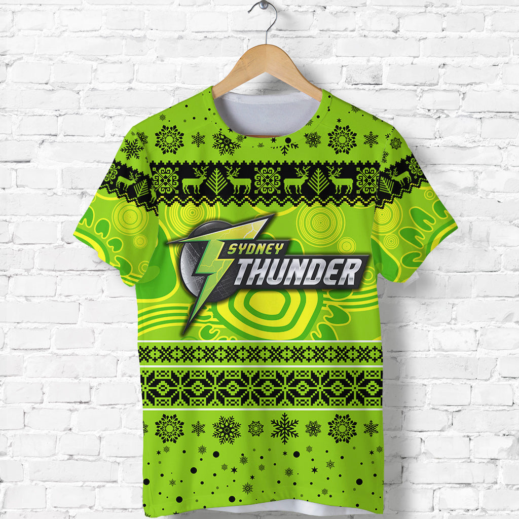 (Custom Personalised) Sydney Thunder T shirt Christmas Simple Style - Vibe Hoodie Shop