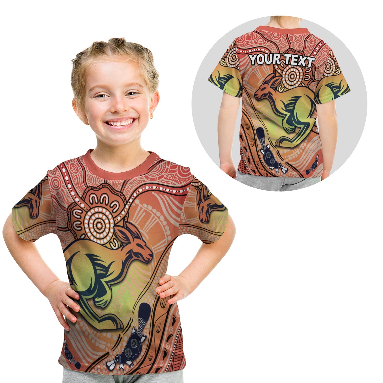 (Custom Personalised) Kangaroos Indigenous T shirt KID Beautiful Life - Vibe Hoodie Shop