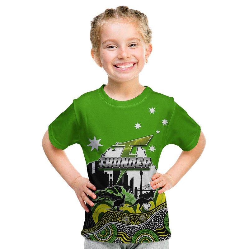 (Custom Personalised And Number) Happy Australia Day- Sydney Thunder T Shirt - Vibe Hoodie Shop