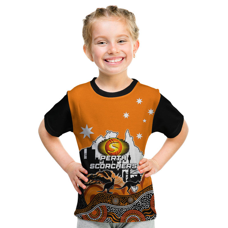 (Custom Personalised And Number) Happy Australia Day- Perth Scorchers T Shirt - Vibe Hoodie Shop