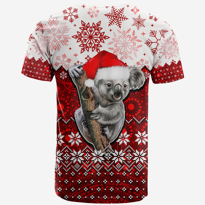 Aboriginal Christmas 2022 Koala T Shirt Red Style - Vibe Hoodie Shop