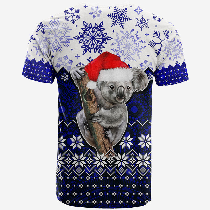 Aboriginal Christmas 2022 Koala T Shirt Blue Style - Vibe Hoodie Shop