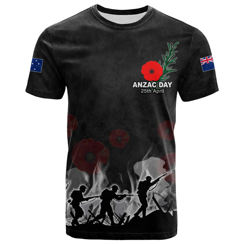 (Custom Personalised) Anzac Day T Shirt Rosemary In Heart - Vibe Hoodie Shop