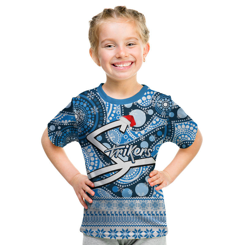 Adelaide Strikers Christmas Mix Aboriginal T Shirt - Vibe Hoodie Shop