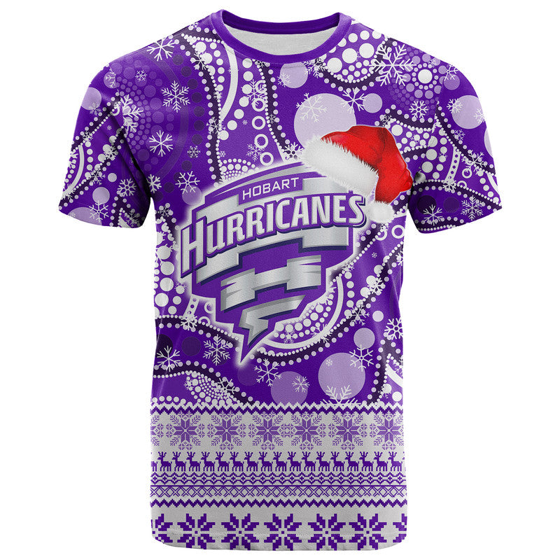 Hobart Hurricanes Christmas Mix Aboriginal T Shirt - Vibe Hoodie Shop