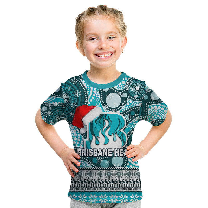 Brisbane Heat Christmas Mix Aboriginal T Shirt - Vibe Hoodie Shop