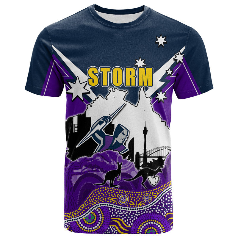 (Custom Personalised) Storm Rugby T Shirt Australia Day Style - Vibe Hoodie Shop