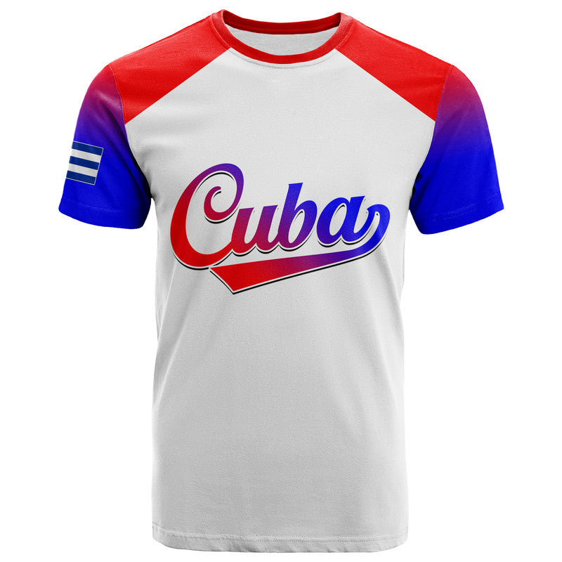 (Custom Personalised And Number) Baseball 2023 Cuba T Shirt Red Style - Vibe Hoodie Shop