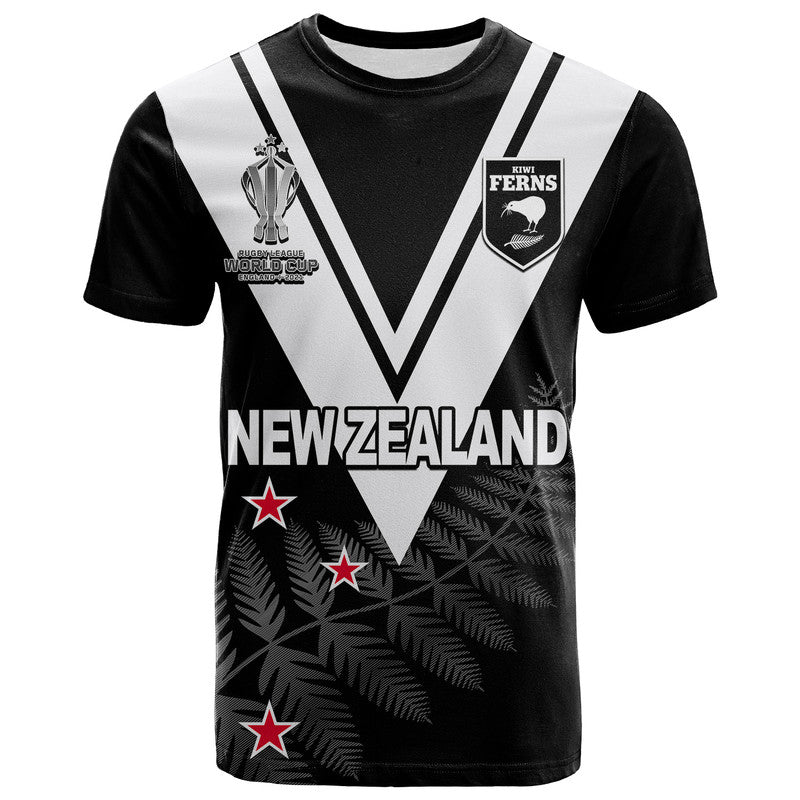 (Custom Personalised And Number) New Zealand Kiwi Ferns Rugby T Shirt Women World Cup 2022 - Vibe Hoodie Shop