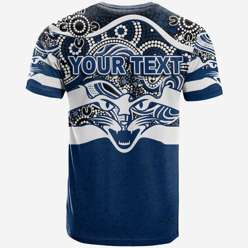 (Custom Personalised) Geelong Cats Indigenous Basic Style T Shirt - Vibe Hoodie Shop