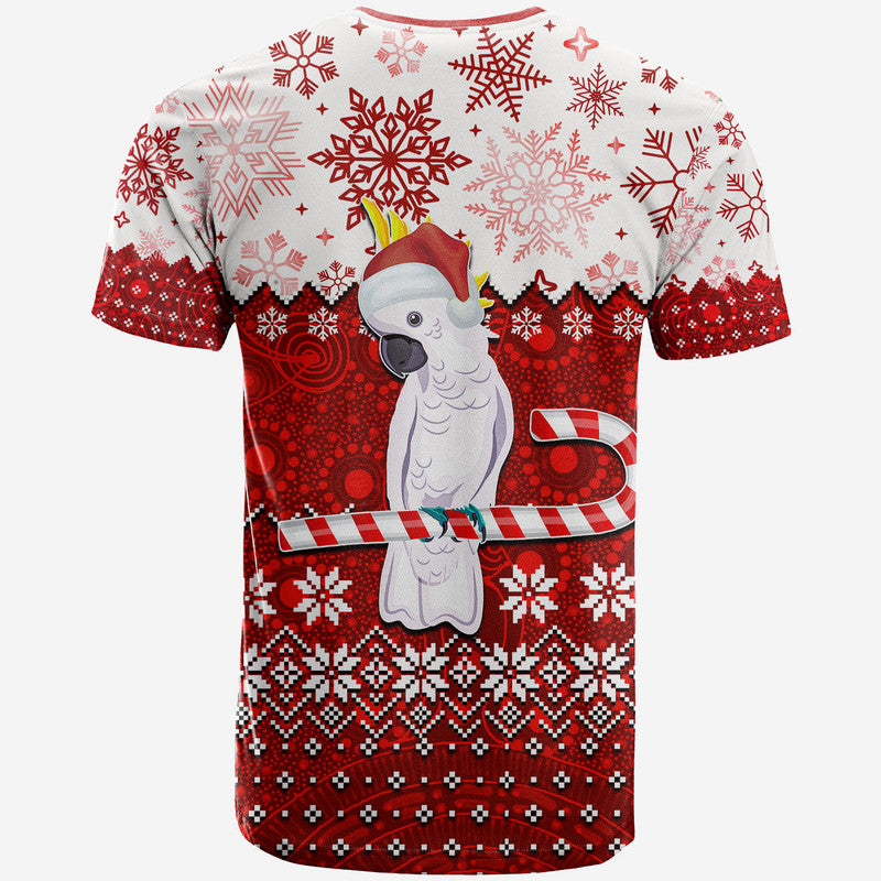 Aboriginal Christmas 2022 Cockatoo T Shirt Red Style - Vibe Hoodie Shop