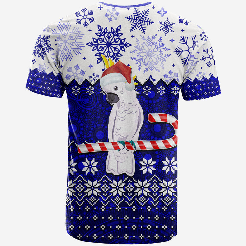 Aboriginal Christmas 2022 Cockatoo T Shirt Blue Style - Vibe Hoodie Shop