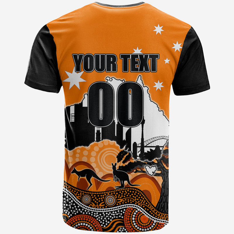 (Custom Personalised And Number) Happy Australia Day- Perth Scorchers T Shirt - Vibe Hoodie Shop