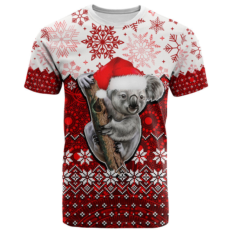 Aboriginal Christmas 2022 Koala T Shirt Red Style - Vibe Hoodie Shop