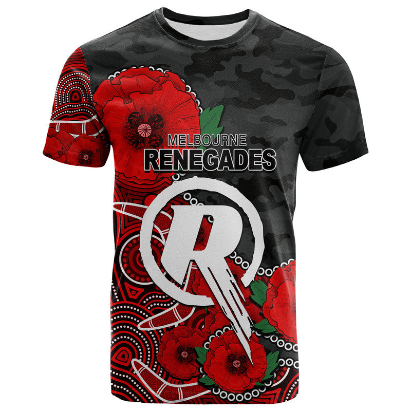 (Custom Personalised) Anzac Day-Renegades Army Mix Aboriginal T Shirt - Vibe Hoodie Shop