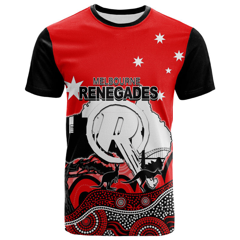 (Custom Personalised And Number) Happy Australia Day- Melbourne Renegades  T Shirt - Vibe Hoodie Shop