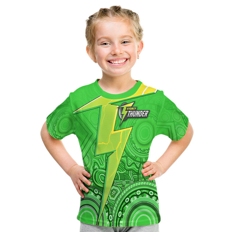 (Custom Personalised) Sydney Thunder Indigenous Aboriginal Arts T Shirt LT9 - Vibe Hoodie Shop