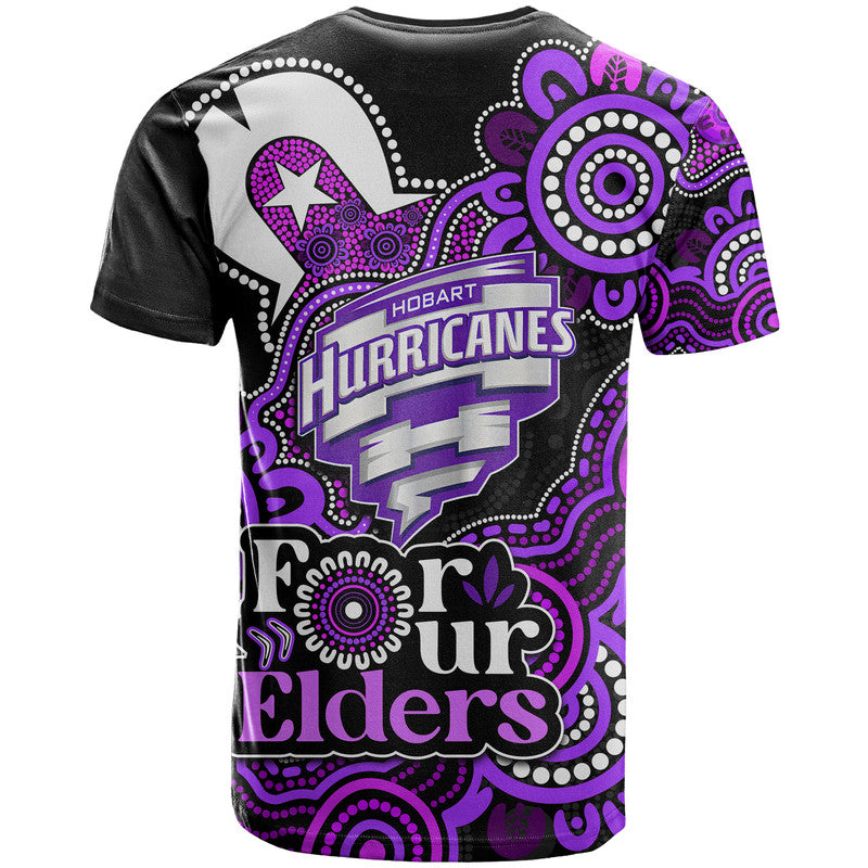 Hobart Hurricanes Cricket T Shirt NAIDOC Torres Strait For Our Elders LT9 - Vibe Hoodie Shop