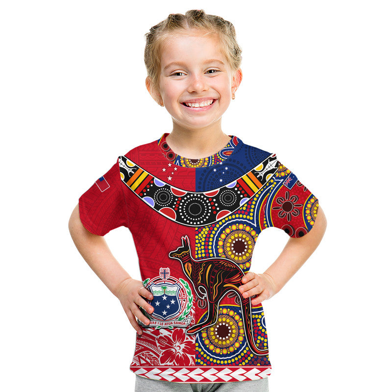 (Custom Personalised) Australia Aboriginal and Samoa Polynesian T Shirt Boomerang LT9 - Vibe Hoodie Shop