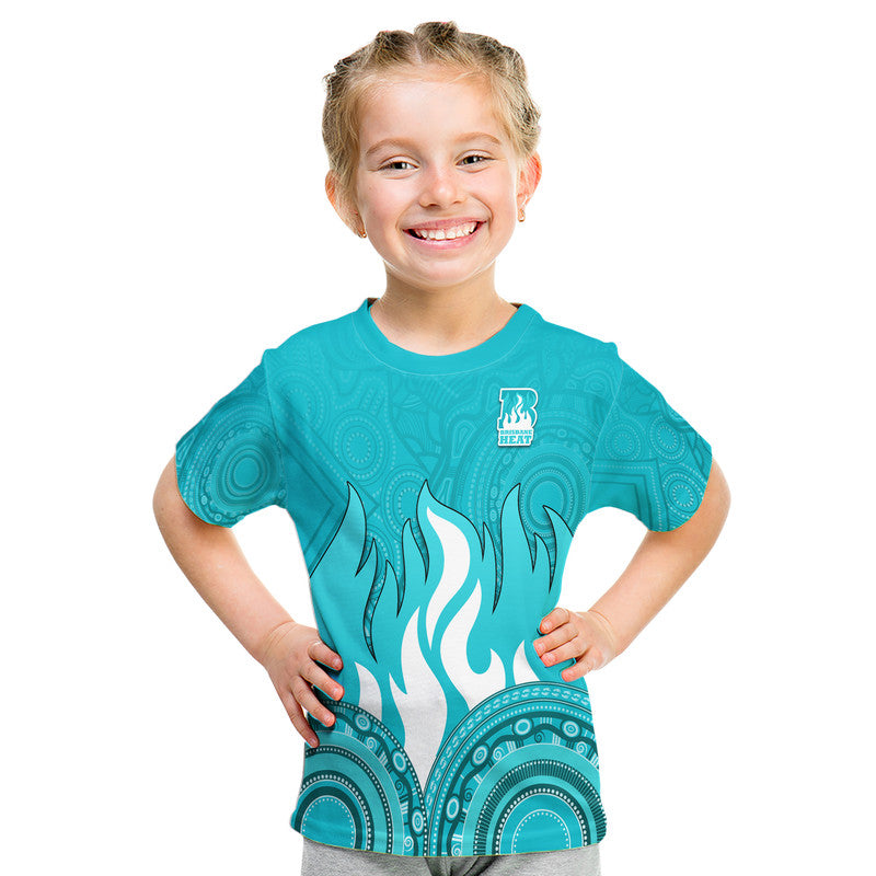 Brisbane Heat Indigenous Aboriginal Arts T Shirt LT9 - Vibe Hoodie Shop