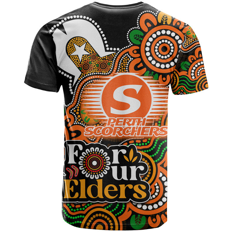 Perth Scorchers Cricket T Shirt NAIDOC Torres Strait For Our Elders LT9 - Vibe Hoodie Shop