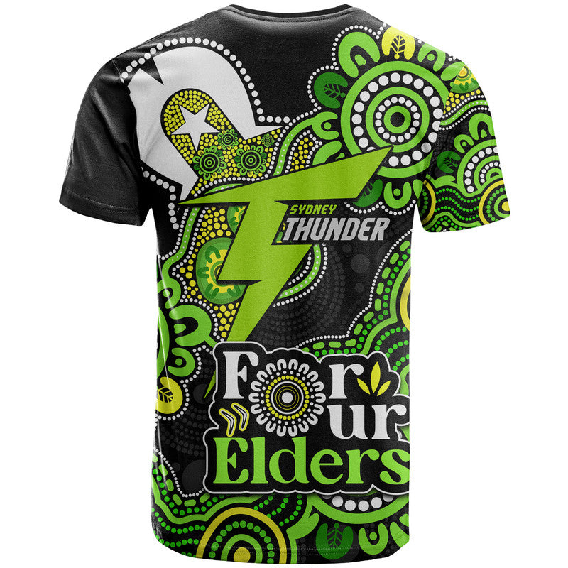 Sydney Thunder Cricket T Shirt NAIDOC Torres Strait For Our Elders LT9 - Vibe Hoodie Shop