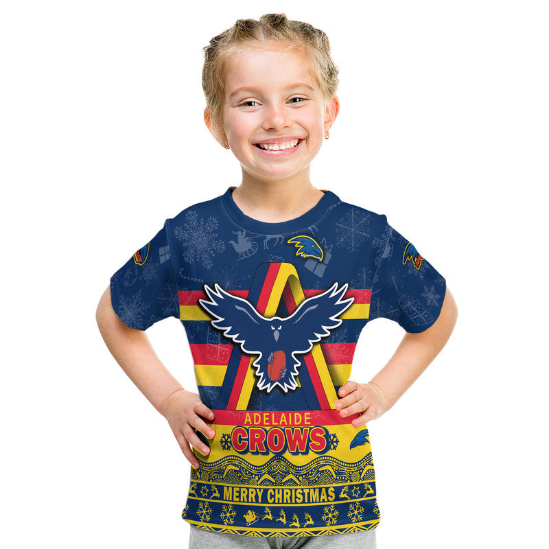 Adelaide Crows Unique Winter Season T Shirt Adelaide Merry Christmas LT9 - Vibe Hoodie Shop
