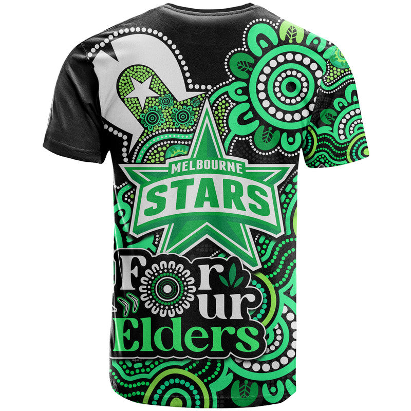 Melbourne Stars Cricket T Shirt NAIDOC Torres Strait For Our Elders LT9 - Vibe Hoodie Shop