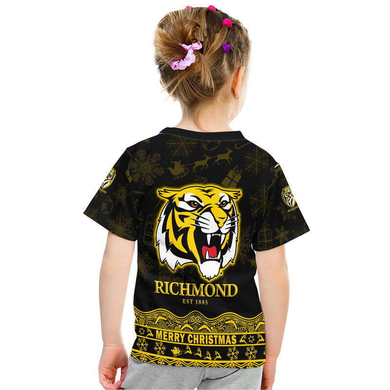 Richmond Tigers Unique Winter Season T Shirt Tigers Merry Christmas LT9 - Vibe Hoodie Shop