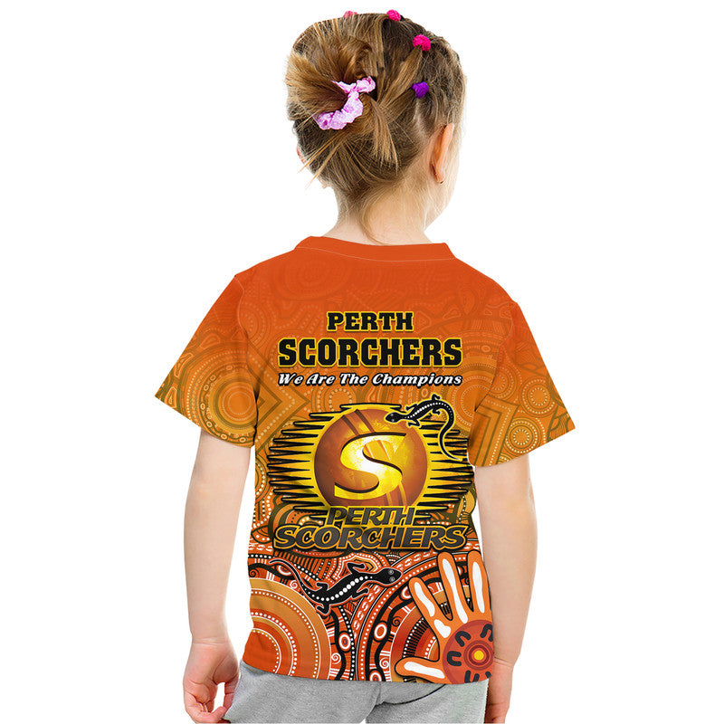 Perth Scorchers Champions T Shirt Lizard Indigenous Aboriginal LT9 - Vibe Hoodie Shop