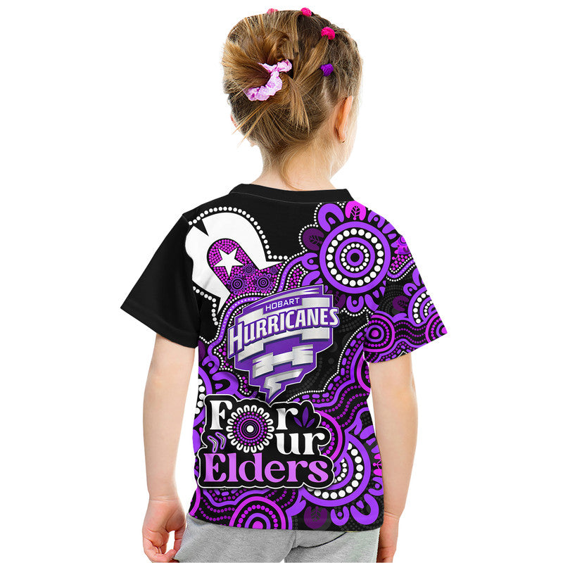 Hobart Hurricanes Cricket T Shirt NAIDOC Torres Strait For Our Elders LT9 - Vibe Hoodie Shop