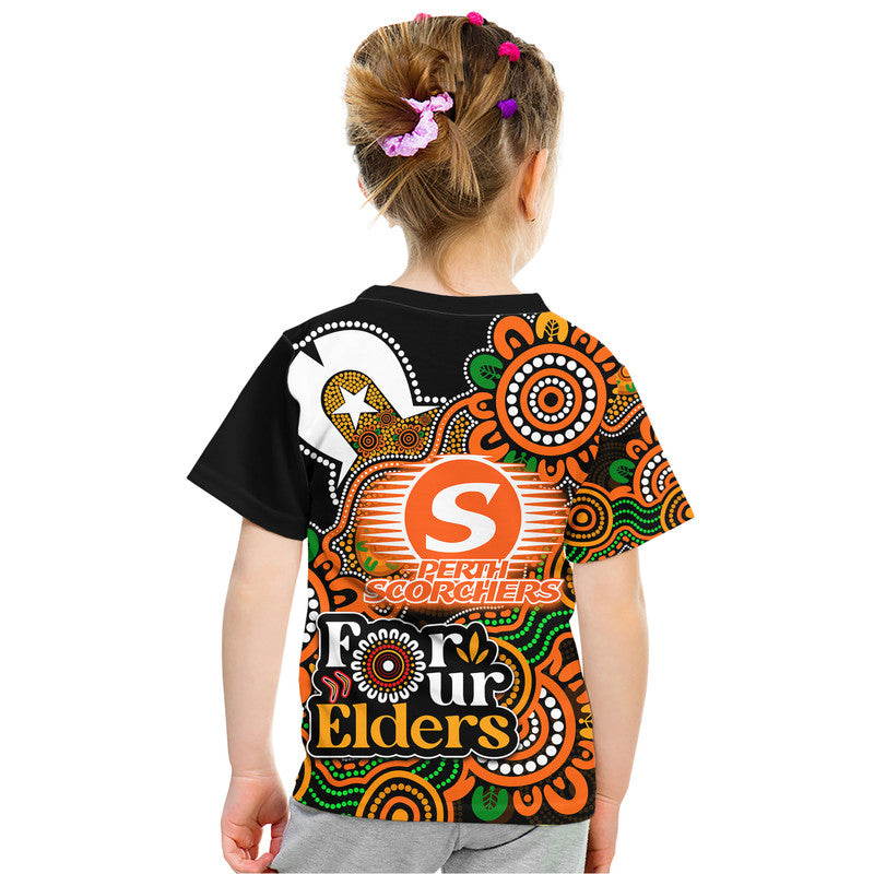 Perth Scorchers Cricket T Shirt NAIDOC Torres Strait For Our Elders LT9 - Vibe Hoodie Shop