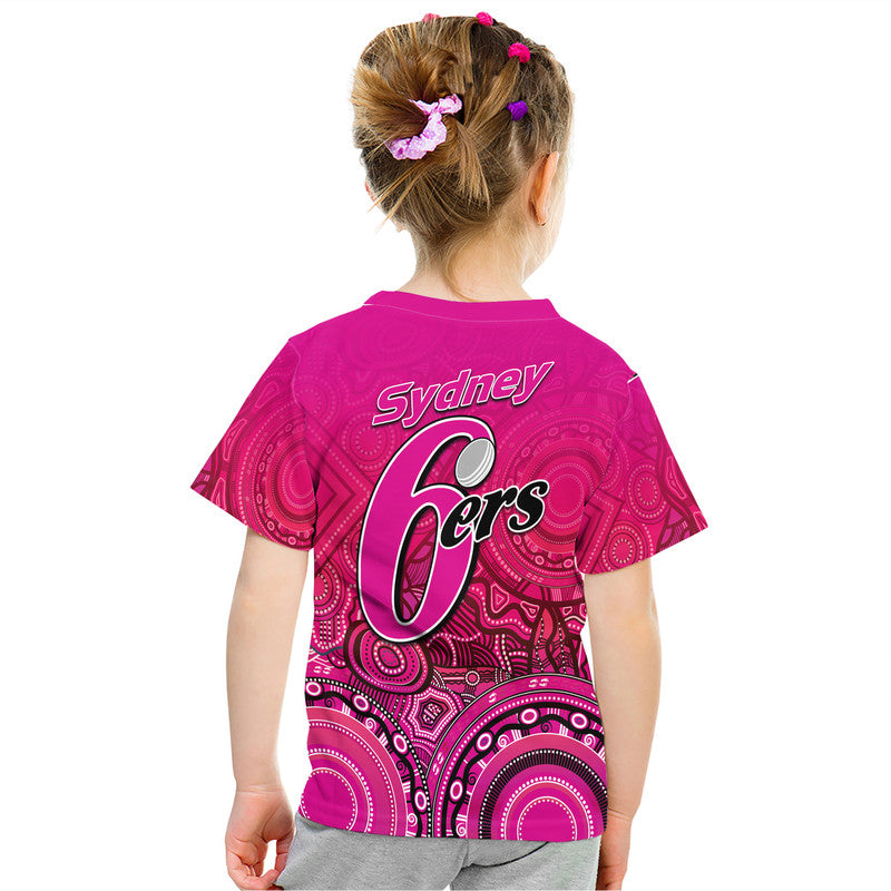 Sydney Sixers Indigenous Aboriginal Arts T Shirt LT9 - Vibe Hoodie Shop