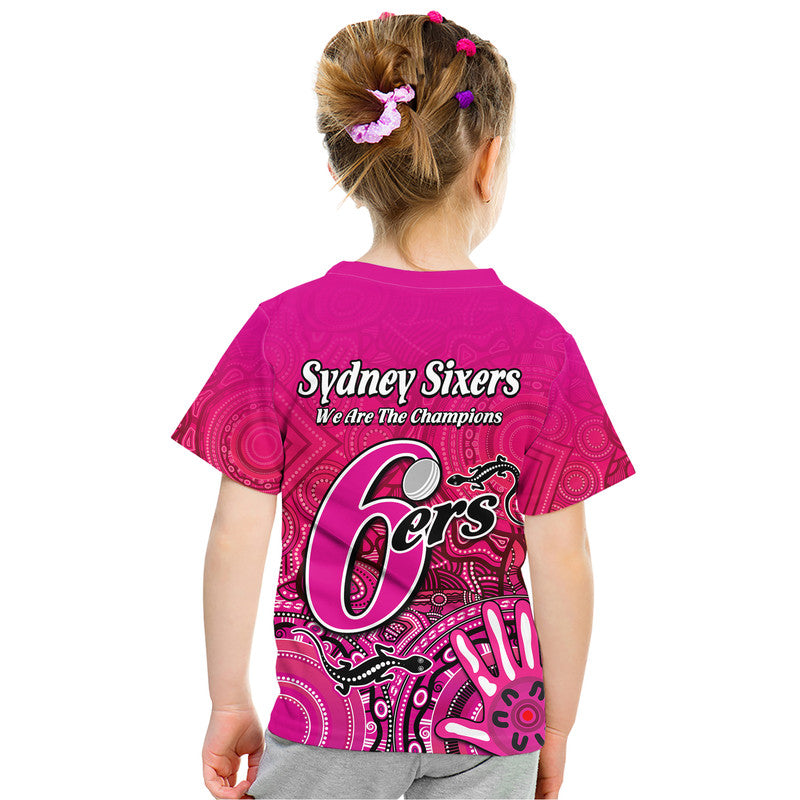 Sydney Sixers Champions T Shirt Lizard Indigenous Aboriginal LT9 - Vibe Hoodie Shop