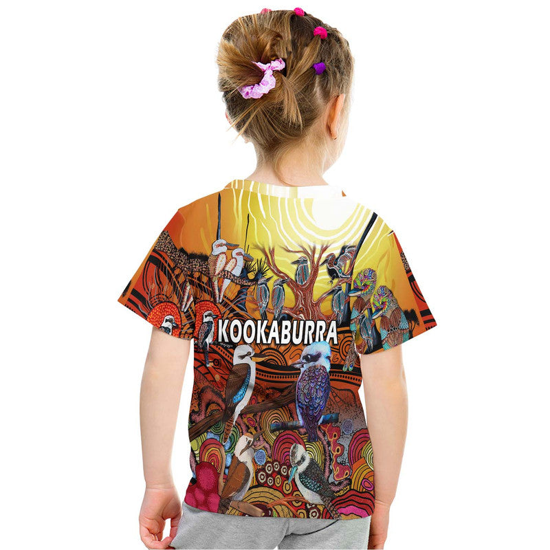 Australia Kookaburra Dreaming Aboriginal Arty Style T Shirt LT9 - Vibe Hoodie Shop