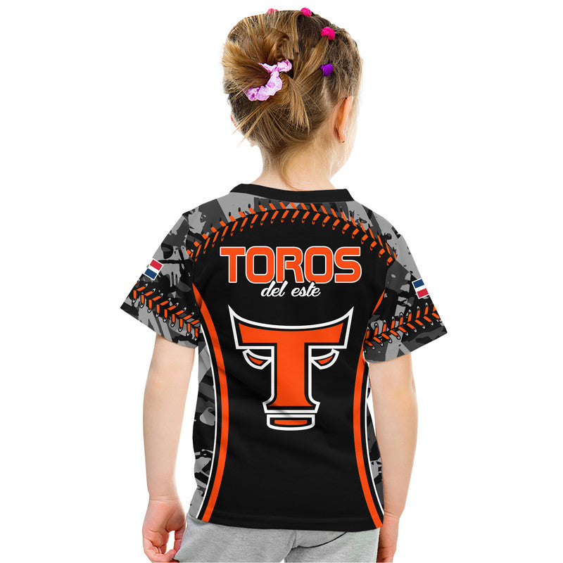 Dominican Toros De Este Baseball Stitches T Shirt Black LT9 - Vibe Hoodie Shop