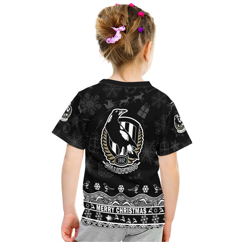 Collingwood Pies Unique Winter Season T Shirt Magpies Merry Christmas LT9 - Vibe Hoodie Shop