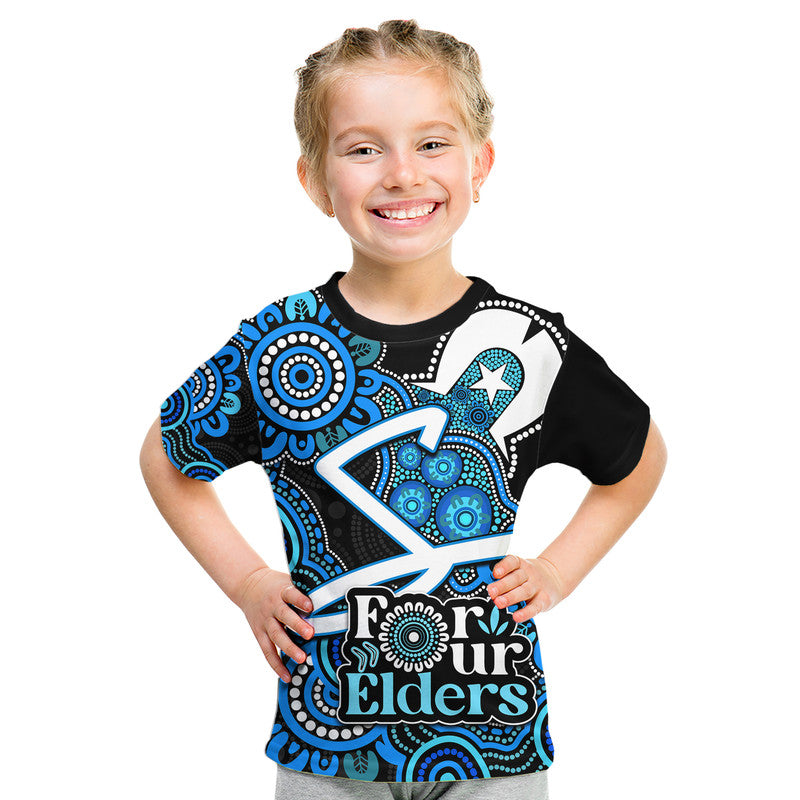 Adelaide Strikers Cricket Kid T Shirt NAIDOC Torres Strait For Our Elders - Vibe Hoodie Shop