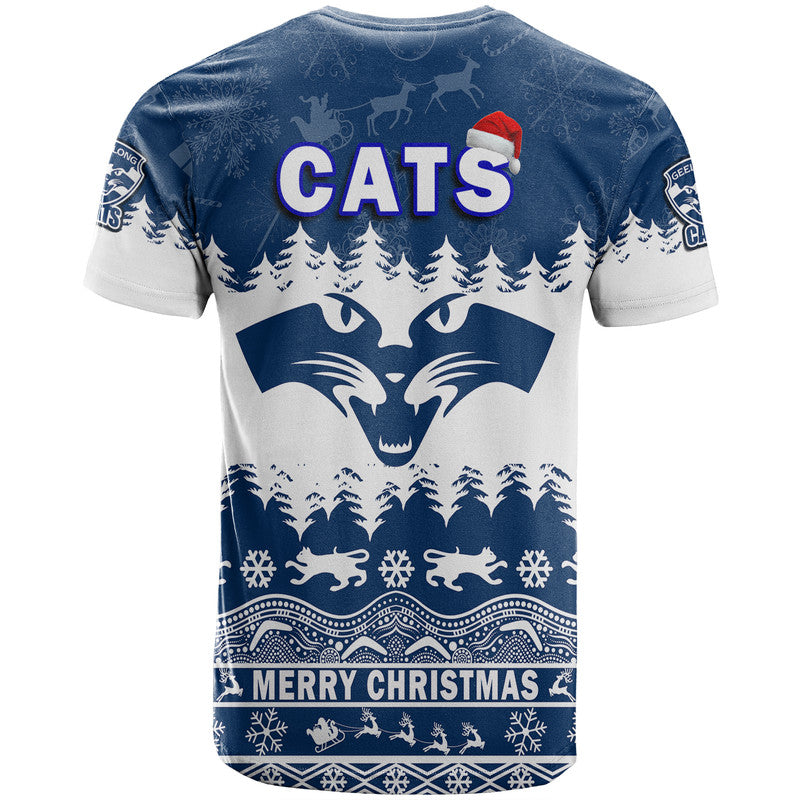Geelong Cats Unique Winter Season T Shirt Cats Merry Christmas LT9 - Vibe Hoodie Shop