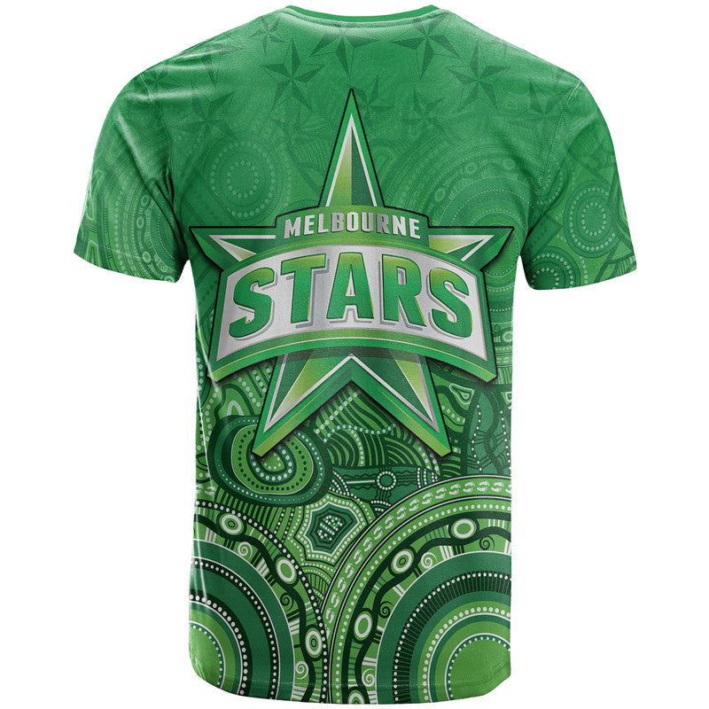 Melbourne Team Green Indigenous Aboriginal Stars Arts T Shirt LT9 - Vibe Hoodie Shop