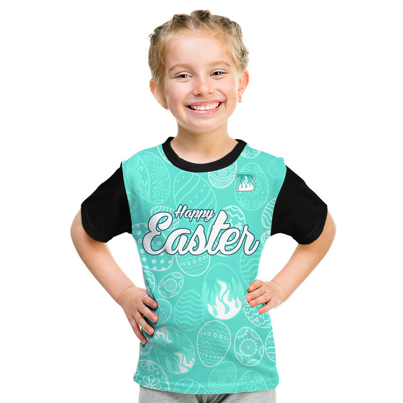 (Custom Personalised) Brisbane Heat Cricket Happy Easter Day Kid T Shirt Simple Style - Vibe Hoodie Shop