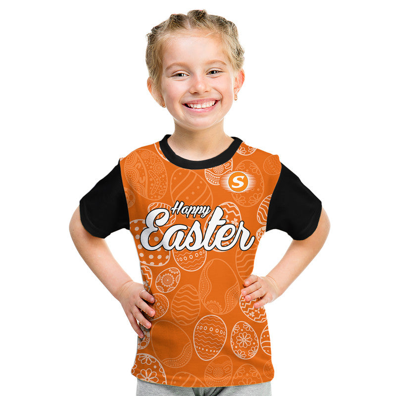 (Custom Personalised) Perth Scorchers Cricket Happy Easter Day Kid T Shirt Simple Style - Vibe Hoodie Shop