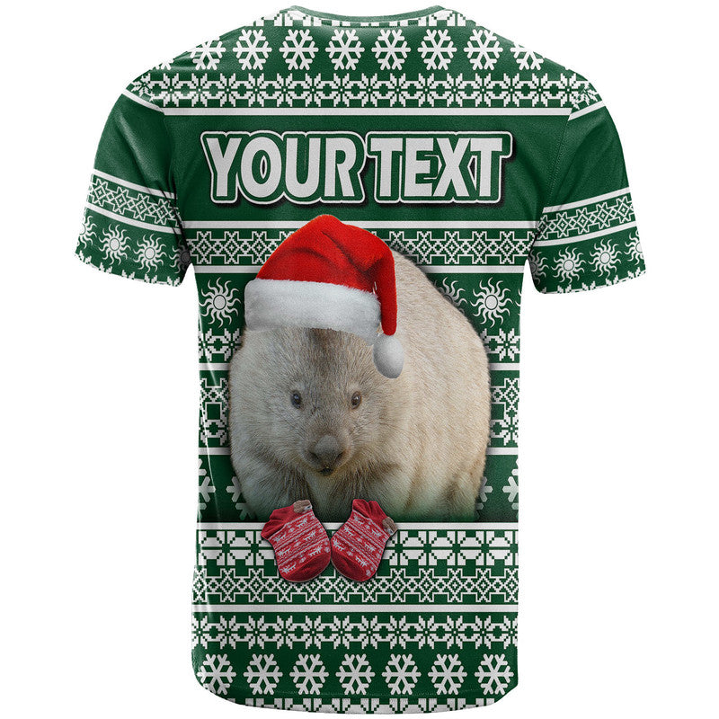 (Custom Personalised) Australian Wombat Christmas Vibe With Aboriginal Dot Painting Style T Shirt LT9 - Vibe Hoodie Shop