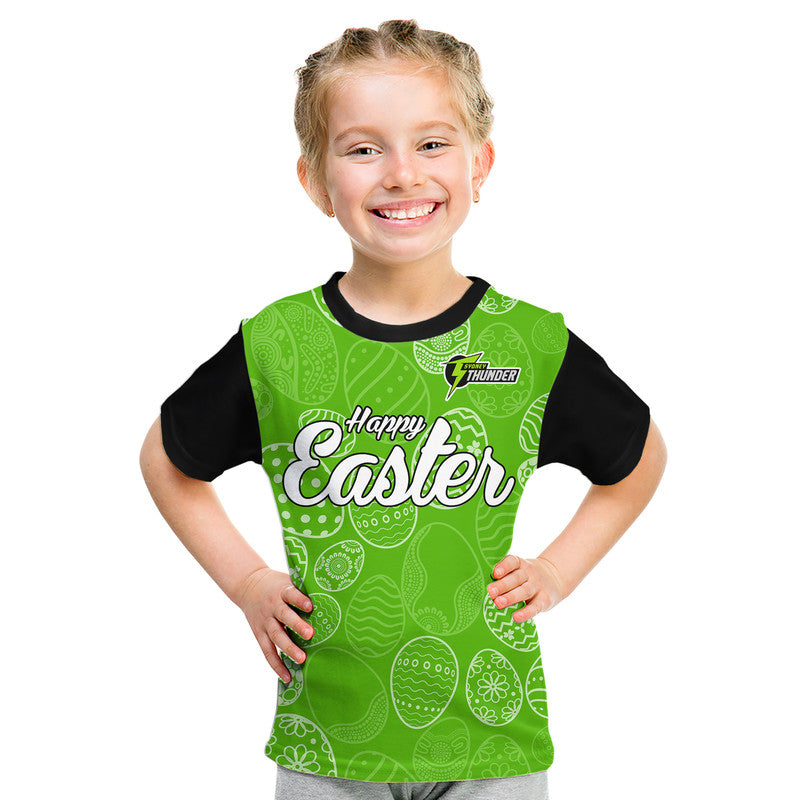 (Custom Personalised) Sydney Thunder Cricket Happy Easter Day Kid T Shirt Simple Style - Vibe Hoodie Shop