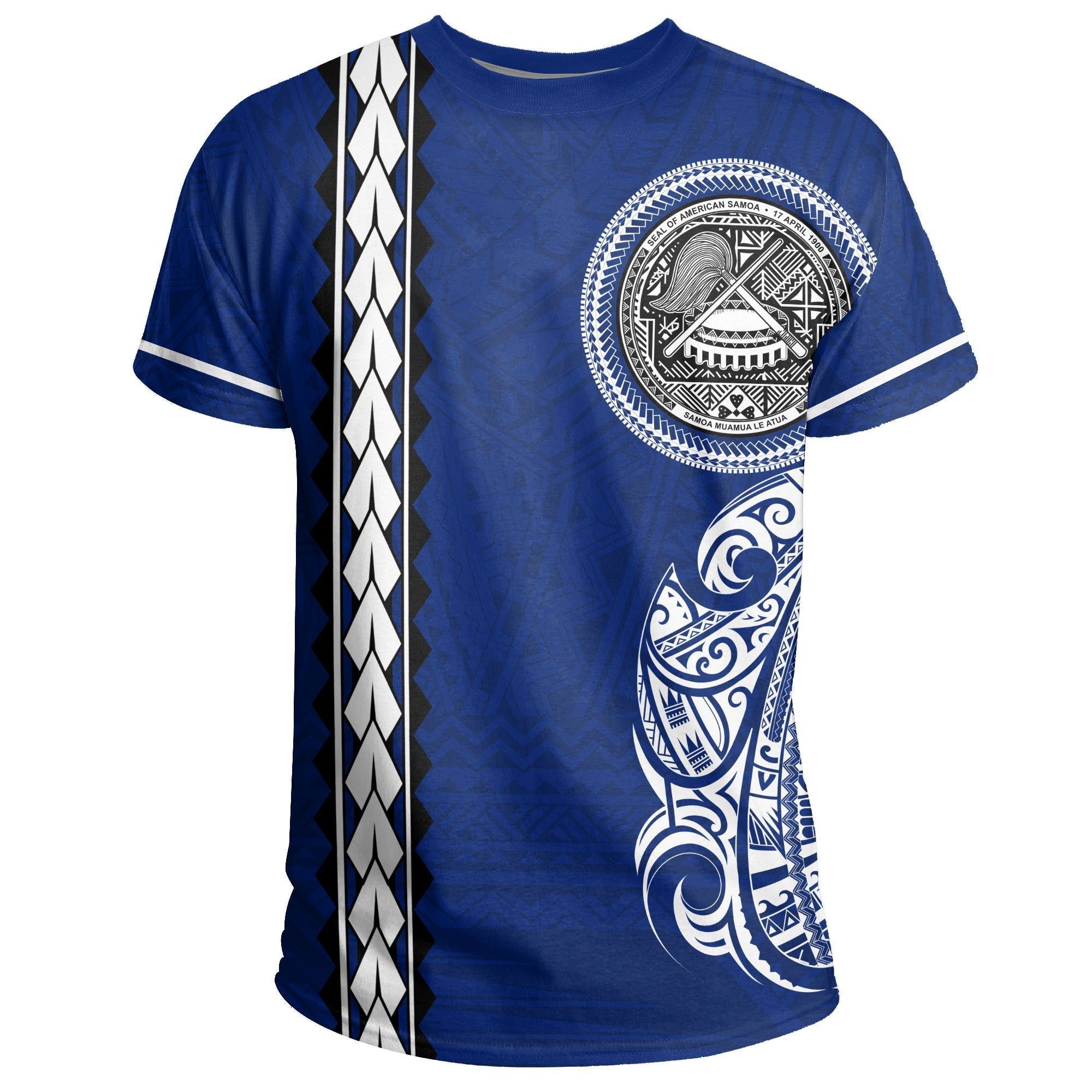 American Samoa T shirt - Polynesian Coat Of Arms - Vibe Hoodie Shop