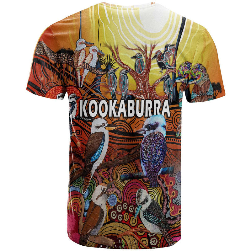Australia Kookaburra Dreaming Aboriginal Arty Style T Shirt LT9 - Vibe Hoodie Shop