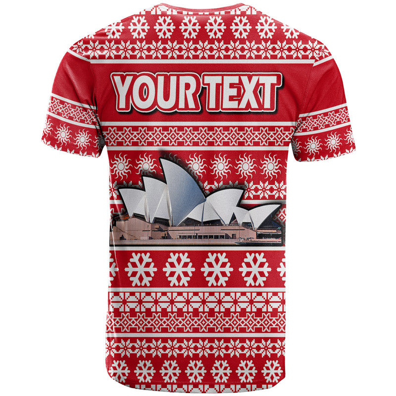 (Custom Personalised) Australian Sydney Opera House Christmas Vibe With Aboriginal Dot Painting Style T Shirt LT9 - Vibe Hoodie Shop