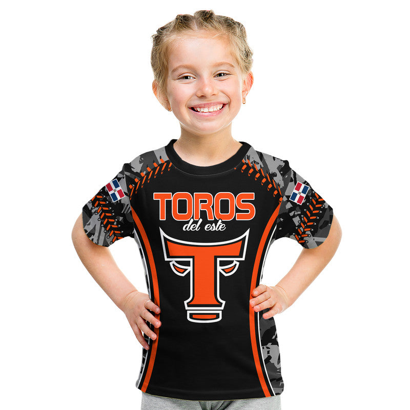 Dominican Toros De Este Baseball Stitches T Shirt Black LT9 - Vibe Hoodie Shop
